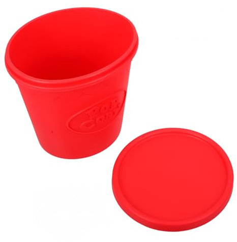 Cabilock Cubo de de de Silicona Reutilizable 1pieza Tazón de de para Fiesta Recipiente para Dulces Diseño Tapa para Noche de Cine de Transportar