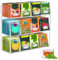 mumisuto Caja Infusiones, Caja Te con 12 Compartimentos para 216 Bolsitas de Té, Organizador Infusiones de Acrílico Transparente, para Guardar y Servir Bolsitas de Café, Cápsulas de Café, Edulcorante