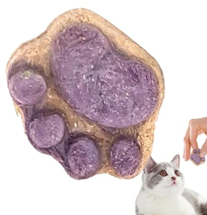 Katzensnacks - Zahnreinigungs-Supplement-Kauartikel, pfotenförmige trockene Katzensnacks für Wohnungskatzen | Nahrhaft belohnende Snacks für Training, tägliche Bindung, Gewichtsmanagement und Mundhygi