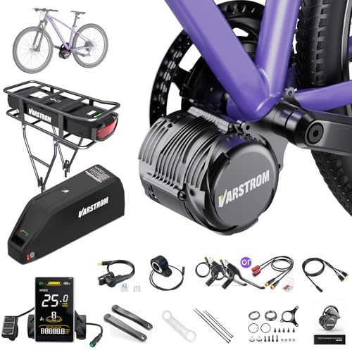 Varstrom Kit Velo Electrique TSDZ-2B Z8 TSDZ16 Moteur Central | 36V 48V 250W avec Batterie et Affichage Optionnels - Moteur Velo Electrique Puissant pour Vélo de Ville et VTT Électrique