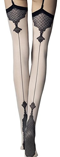 Fiore Vanity strumpor, 40 det strapsbälte, linne, M