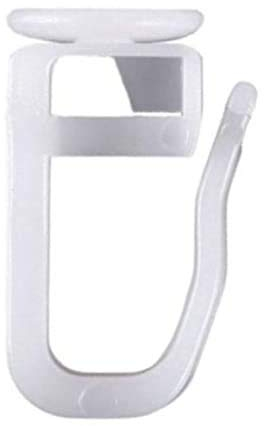 HOPEG Flachkopfgleiter eckig | 50 Stück | Kopf 11x10mm | Haken Gardinengleiter Vorhang