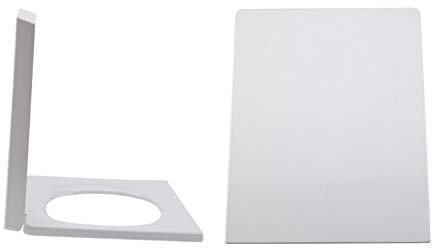 MILANO White Toilet WC Quick Release Soft Close Seat 360 x 430mm