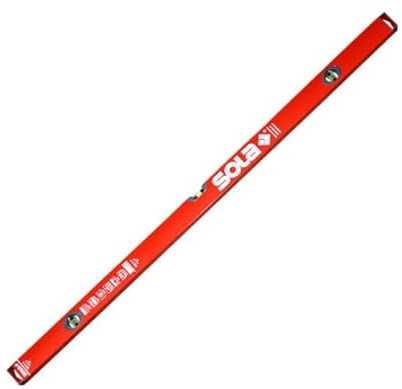 Karl Dahm Sola Wasserwaage 120cm - Präzise Wasserwaage mit verbesserten Libellen - Thermoresistente Libelle, Lupeneffekt, Lichtresistent, Professionelles Messwerkzeug für Heimwerker & Profis