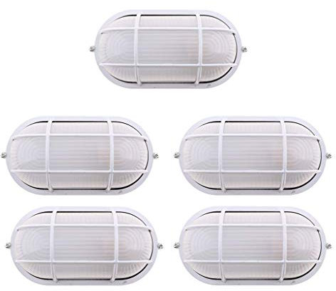 Tubayia Lampada da soffitto ovale per sauna, 5 pezzi