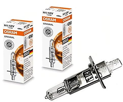 2x Original Osra.m H1 55W 12V 64150 P14,5s Standard Weiß White Ersatz Scheinwerfer Halogen Auto Lampe - E-geprüft