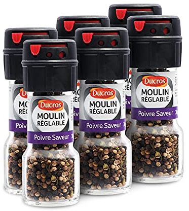 DUCROS - Moulin Poivre Saveur et Epices Assaisonnement 30 g - Lot de 6