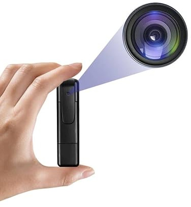 Hidden Camera Mini SpyCamera 1080P Full HD Body Camera with Video Wearable, Police Cam with Smart Motion Detection, Pocket Clip for Office, Law Enforcement, Security Guard, Home, Bike, Hiking