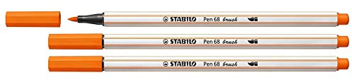 STABILO Pinselstifte Pen 68 Pinselstifte, 3 Stück