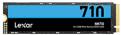 Lexar NM710 1TB SSD, M.2 2280 PCIe Gen4x4 NVMe Interne SSD, Bis zu 5000 MB/s Lesen, 4500 MB/s Schreiben, Internes Solid-State-Laufwerk für PC, Laptop und Gamer (LNM710X001T-RNNNG)
