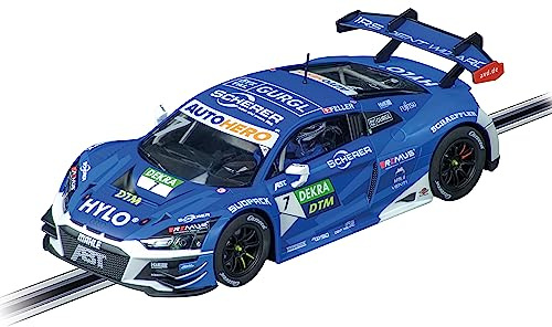 Carrera Digital 124 I Audi R8 LMS GT3 evo II Team ABT Sportsline, No.7 I Moderner Klassiker auf der Rennstrecke I Slotcar im Maßstab 1:24 I Individuell codierbar I Frontlicht und Rück- Bremslicht