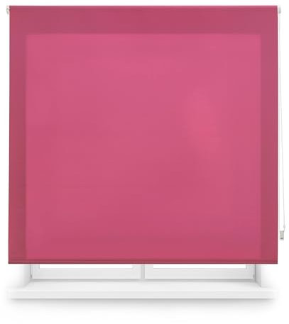Blindecor Transparentes Rollo nach Maß | Rollo nach Maß | Farbe Lila | 70 x 250 cm (Breite x Höhe) | Stoffgröße 67 x 245 cm | lichtdurchlässiges Rollo für Fenster