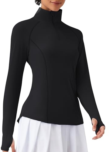 IECCP Maglia da donna UPF 50, protezione UV, a maniche lunghe, per attività all'aria aperta, per escursioni, safari, traspirante, Quick Dry, Nero , M