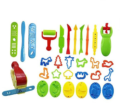 WOONEKY Plastilinform-Spielzeug DIY Plastilinform Plastilin-Spielzeug Junge Mädchen-zubehör Lernspielzeug Für Zuhause Set