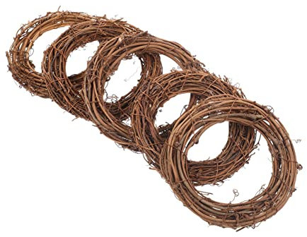 FUNOMOCYA Weihnachtskranz Aus Rattan Für DIY-Dekoration Hängekranz Für Tür Oder Fenster Naturmaterial Für Festtagsdeko