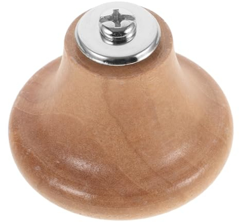 PHENOFICE Bouton de Couvercle en Bois Compact, Poignée Ronde Résistante la Chaleur, Remplaçable et Compatible Casseroles à Lait, Accessoire Cuisine Pratique pour Protection Anti-brûlure,