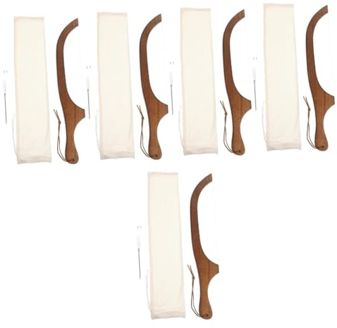 Garneck 5 Sets Brotsäge Teigschneidemesser Sauerteigbrotmesser Brotspreizer Brotschneidewerkzeug Selbstgemachter Brotschneider Gezackte Bagelmesser 430 Edelstahl