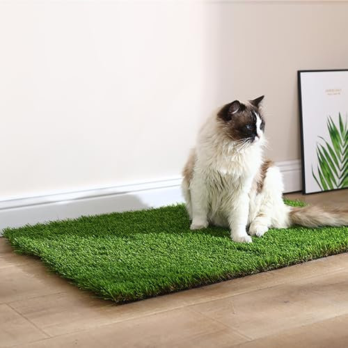 Fake Grass for Dogs Potty Training, Artificial Grass with Drainage Holes, Indoor Outdoor Rug Patio Lawn Decoration(31 * 39in/80 * 100cm)