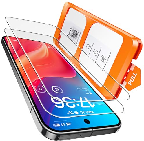 TOCOL for Pixel 10 Pro XL Screen Protector 6.7 9H Hardness Military Grade Shatterproof HD Tempered Glass for Full Coverage Easy Installation 2 Pack