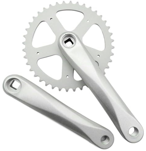 Gettimore Mountain For Bike Kettenblatt-Set, Kurbelgarnitur, 170 mm, quadratisch, konisch, 40T, 36T, Kurbel für Singlespeed, für Fahrräder mit abnehmbaren Kettenblättern