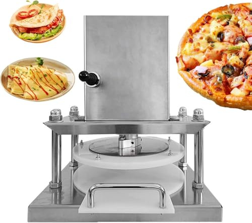 Electric Pizza Dough Press Machine, Stainless Steel Dough Roller for Consistent Pizza, Pasta & Tortillas - Ideal for Restaurant and Home Use