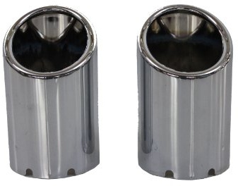 Audi 8K0071762 Sport-Endrohrblenden für Einzelendrohr Links/rechts 80 mm in Silber verchromt