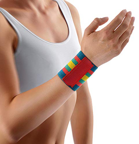 Bort Handgelenksbandage m. Klettverschl. bunt Gr. III, Finger-, Daumen- und Handgelenksbandagen