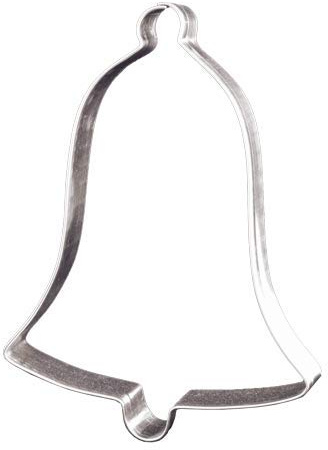 Lares Emporte-pièce cloche géante - En fer blanc - Pour biscuits, biscuits, pain d'épices - Dimensions : 24 cm - Fabriqué en Allemagne
