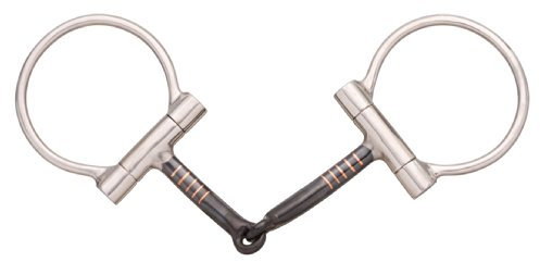 Tough 1 Edelstahl versetzter Dee mit süßem Eisen-Trense, 12,7 cm