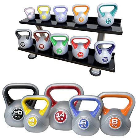 POWER-XTREME Kettlebell | Kugelhantel | Sand-Beton-Füllung/Kunststoffummantelung (16kg)