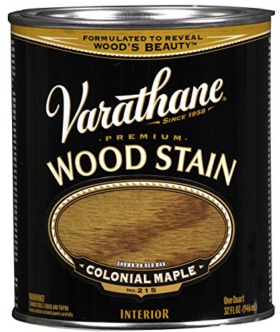Varathane 211712H-2PK Premium Wood Stain, Quart, Colonial Maple, 2 Pack