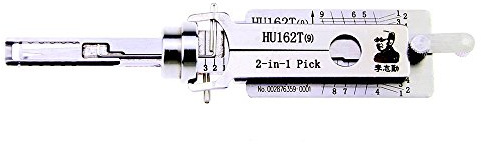 Loboo Idea Lishi HU162T(9) Décodeur et choix 2 en 1 pour VW nouvelle Skoda 2016/9 Coupe Lishi Original Set de crochetage