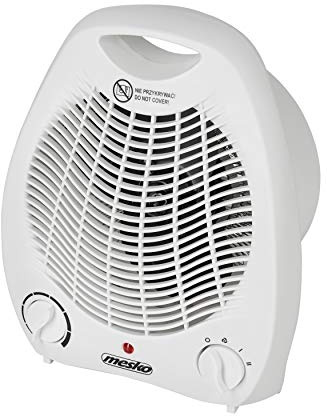MESKO MS 7719 Heizlüfter mit 2 Leistungsstufen 1000W / 2000W, kalter Luftzug, Dual-Funktion, Thermostat, Überhitzungsschutz, Heizung für Haus, Badezimmer, Camping, Büro