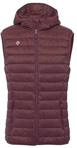 Izas Korat Chaleco De Plumas, Hombre, Rojo Mineral, XL