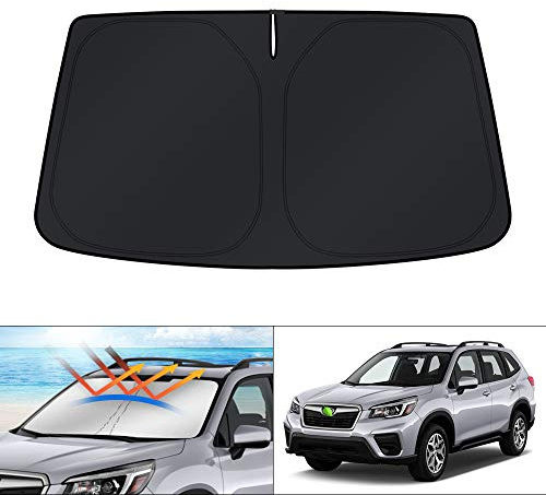 KUST Windshield Sun Shade for 2019-2025 2026 Subaru Forester Accessories, Custom Fit SUV Car Front Sunshade Window Sun Visor Protector Foldable Blocks UV Rays Keep Your Car Cooler