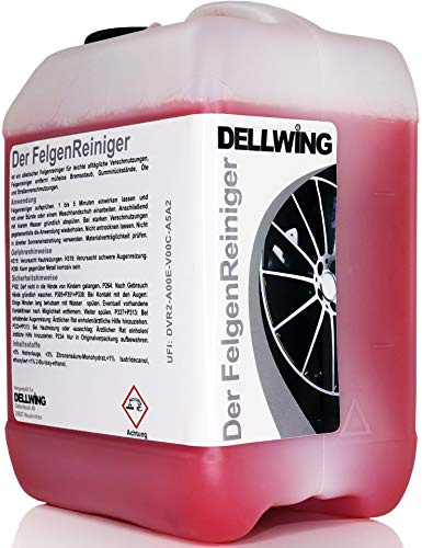 DELLWING Der FelgenReiniger Anwendungsfertig 10 L – Geeignet für behandelte Alufelgen & Stahlfelgen – Nur 1-5 Minuten Einwirkzeit