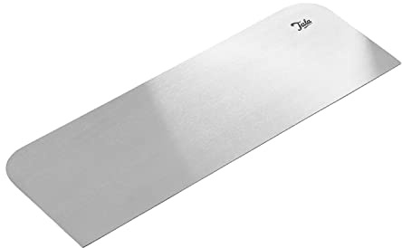 Tala Stainless Steel Icing Scraper and Icing Smoother, Essential Cake Icing Accessory for Seamless Crumb Coats, Butter Cream, and Royal Icing Application, Metallic Silver, Large, 25.5 cm