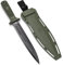 ODENWOLF W Catcher - Großes Jagdmesser aus D2-Stahl - Großes Feststehendes Messer mit Scheide - Einschneidiges Schwert mit TPE-Griff - Full Tang Survival Messer für Outdoor Aktivitäten