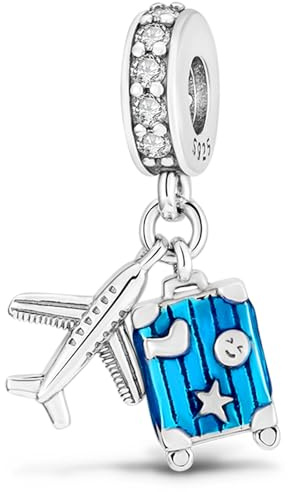 Charms et Perles en argent sterling 925 pour bracelet Breloque perles livre de café Pendentif Passeport Bijou d'anniversaire Charms pour femme