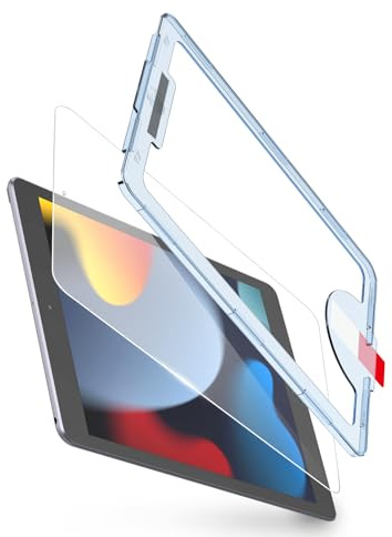 bersem Screen Protector Compatible with iPad 9th/8th/7th 10.2 Inch (2021&2020&2019 Models) Tempered Glass, Ultra Clear, Anti-Scratch, Case Friendly, EZ Kit, 1 Pack
