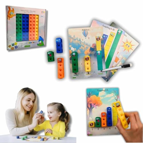 newméro Blocks/Aprendizaje de matemáticas de Primeros años/Cubos de matemáticas / 3-6 años/Manipulativos matemáticas