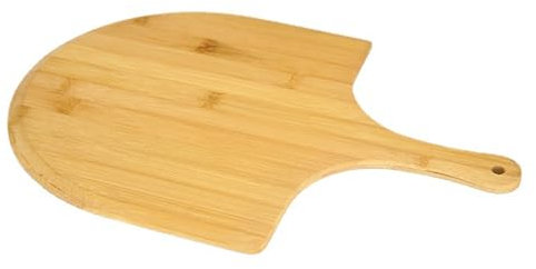 Buccia per pizza in bambù Buccia per pizza in legno con manico lungo antiaderente per uso alimentare da appendere per pizza tagliere per torte di verdure vassoio da portata per pizza resistente