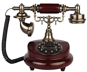 TSMBIKE Téléphone rétro en résine, téléphone Fixe de Luxe pour la Maison, sans Support de Batterie, 251521cm
