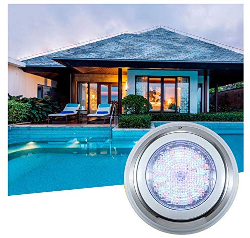 WZYJLyds Pool Scheinwerfer Led 12V AC/DC Strahler Unterwasser Wasserdicht IP68 mit Kabel, Edelstahl 304 Unterwasserbeleuchtung for Brunnen, Teich, Schwimmbad(RGB,35W)