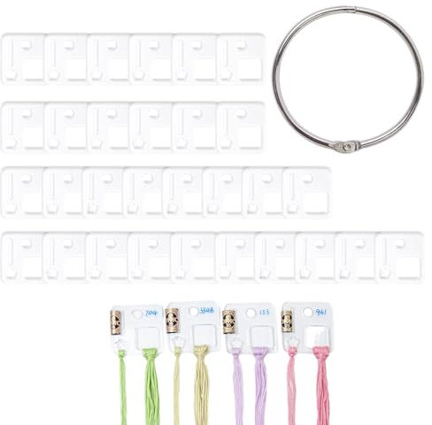 Zahnseide-Tropfen - Transparente Acrylfaden-Tropfen, Floss Drops Spulen Kreuzstiche Garnspulen | Acryl Sticktwist Tropfen Weiße Stickgarn Organizer, Floss Drops Spulen, Floss Organizer Für Cotton