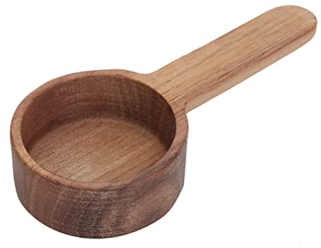 Cucchiaio Dosatore per caffè in Legno, Cucchiaio Dosatore per caffè in Legno per tè in Polvere in Chicchi di caffè (Manico corto 8G)