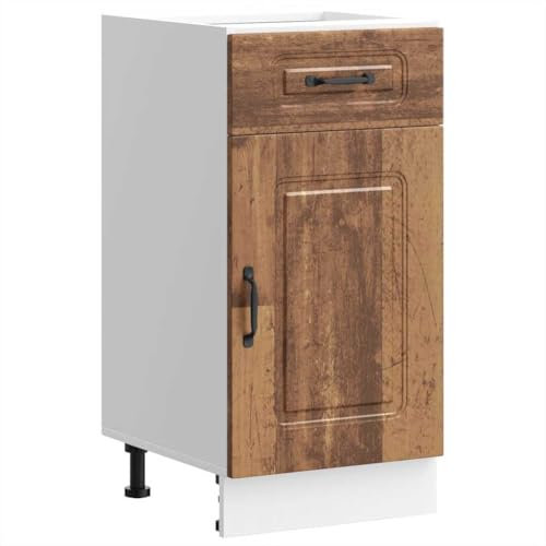 HETFTJN Vetrina Soggiorno Armadio Cucina Mobiletto Cucina Mobile da Cucina - Base da Cucina Kalmar Legno Vecchio in Legno Multistrato per Cucina Esterno Bagno Soggiorno