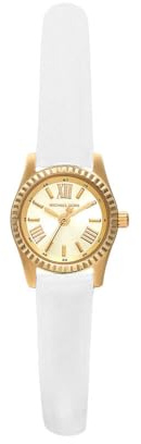 Michael Kors Lexington Damenuhr, 19mm Quarz-Dreizeigerwerk mit Edelstahl- oder Lederarmband