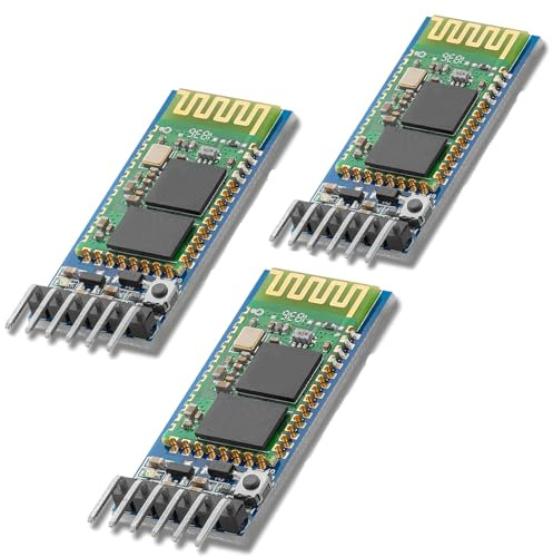 3 unidades Bluetooth HC Módulo 05 Transceptor RF inalámbrico TTL Serie | Compatible con Arduino y Raspberry Pi