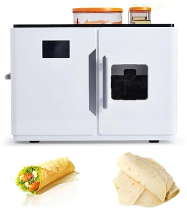 Machine à pain professionnelle 1800 W, Rotimatic, appareil à roti domestique, écran tactile intelligent, 20 pains à la fois, tortillas et pitas for restaurants